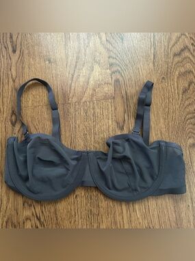 CUUP gray Underwire Bra sheer the balconette Adjustable Straps size 36C